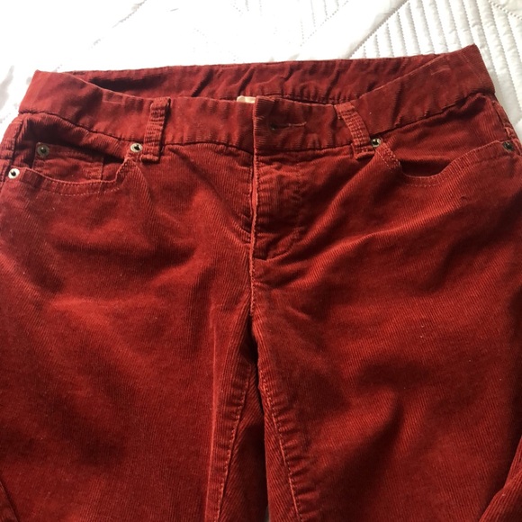 J.Crew Women’s Corduroy Pant Terra-cotta Boot cut Size small Bo ho Autumn core - Picture 5 of 17